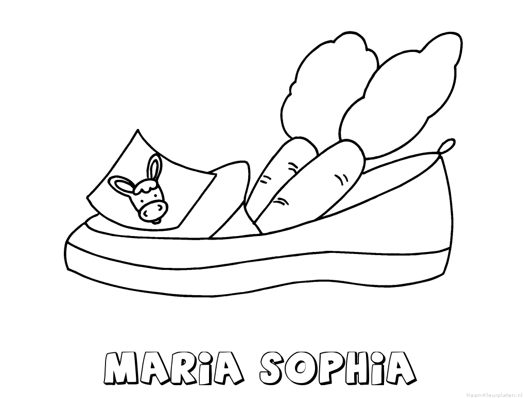 Maria sophia schoen zetten kleurplaat